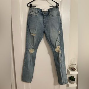 TOPMAN ripped skinny jeans